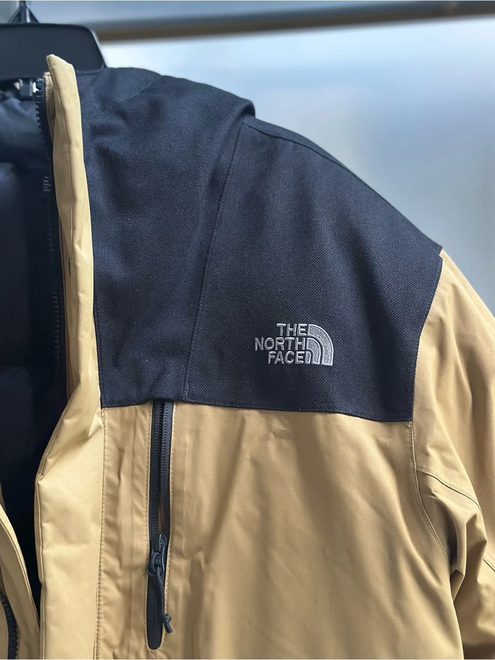 The North Face Men’s Tan and Black Insulated Parka